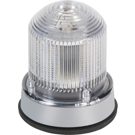 Edwards Signaling Warning Light, Amber, Green, Red, (6) LED, 24V DC, 65, 120, 240 FPM, 3 1/4 in Dia., Panel/Conduit 125XBRiRGA24DB