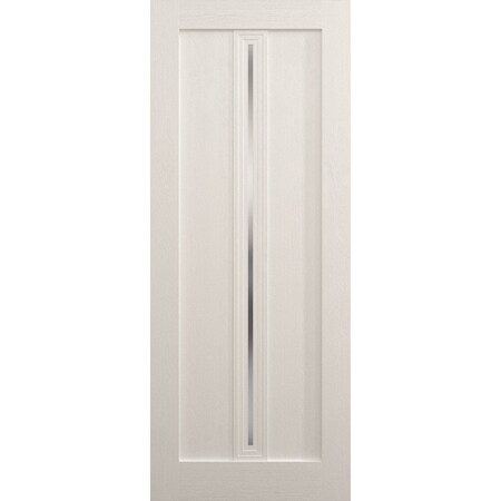 Sartodoors Slab Door Panel 32 x 80 inches, Ego 5014 Painted White Oak, Wood Veneer Doors, Pocket Closet Slid EGO5014S-PWO-32