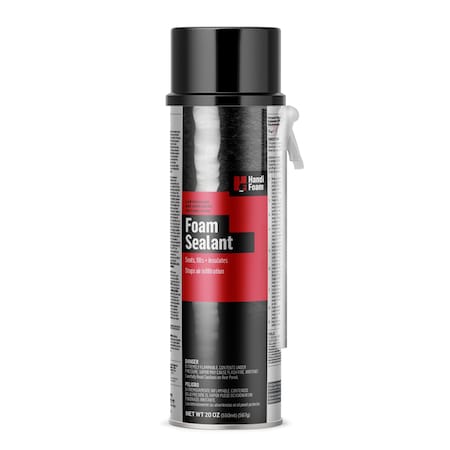 Handi-Foam Spray Foam Sealant, Straw Application Method 20 oz, Aerosol Can, Cream, 2-3:1 Expansion Ratio P30101