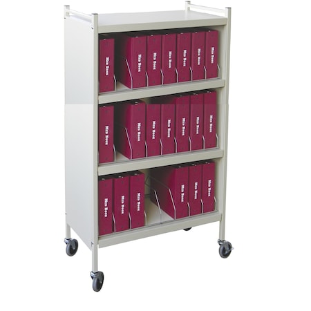 Omnimed Closed Chart Rack Holds X-Large Binders, 24 Binder Capacity 261524-BG