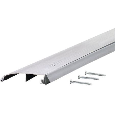 M-D Building Products 0 Bumper Threshold with Insert, 36 in L, 3316 in W, Aluminum 8433