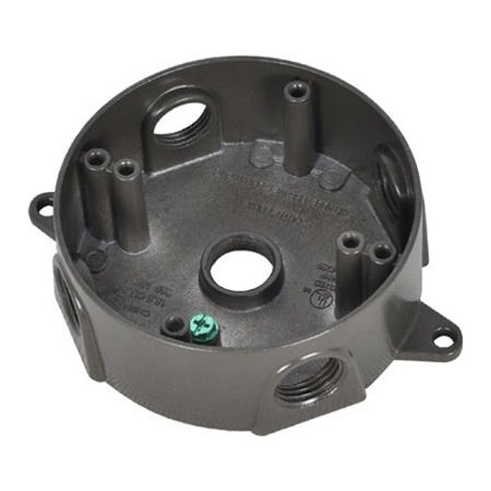 Hubbell Electrical Box, Outlet Box Type, Round Shape BRD-4-BR
