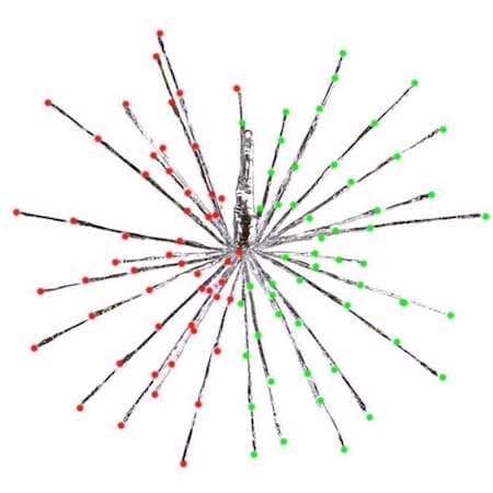 Celebrations LED Green/Red 3 in1 Radiant Blast 16 in. Pathway Decor 23-09006A