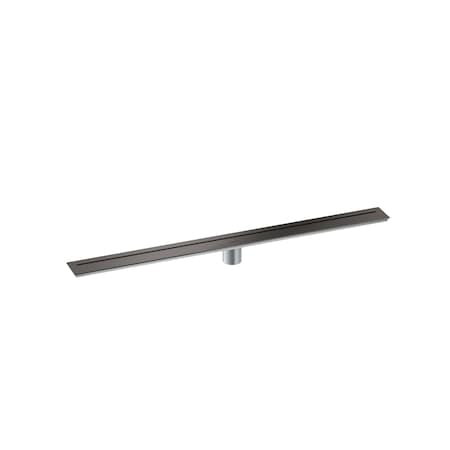 Axor Drains Floor Installation 35 7/16" in Brushed Black Chrome 42522341