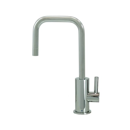 Mountain Plumbing Point-of-Use Drinking Faucet with Round Body and 90 Deg Spout in Satin Chrome MT1833-NL/SC