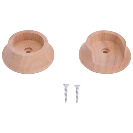 Prosource Closet Pole Socket, Wood CL-P013L-PS