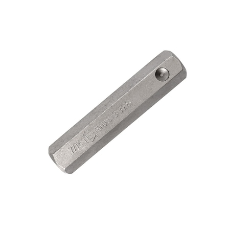 Genius Tools 7/16in Hex Shank, 7/16in Hex Screwdriver Bit 56mmL 3328