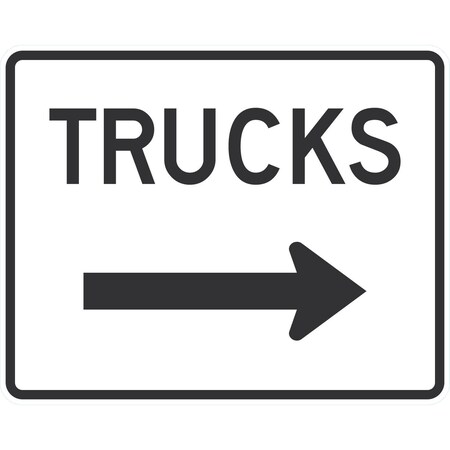 Lyle Trucks (Right Arrow), 30x24, Engineer Grade, White G-14791-EG_30x24