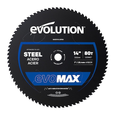 Evolution Power Tools 14in. EVOMAX Mild Steel Blade EVOMAX14ST