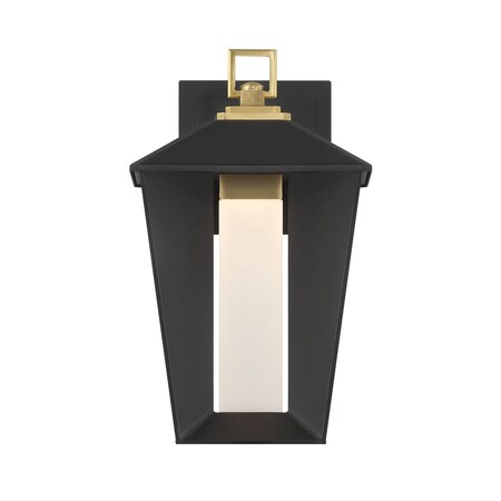 Euf Andson, Outdoor, 13", Brass-Sand Black Mix, Frosted Acrylic 50047-017