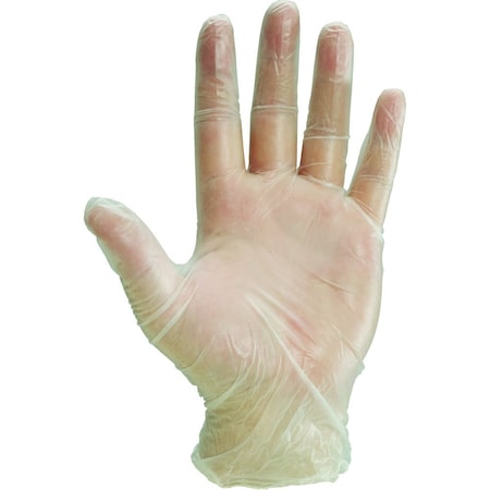 Workhorse 500 Series Single Use Vinyl Hand Protection Gloves, Powdered, 100PK E5420383