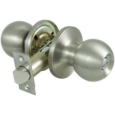 Prosource Privacy Lockset, Tubular Design, Stainless Steel T3P10V-PS