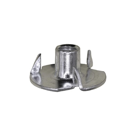 Auveco Tee Nuts #10-32 x 9/32in 3 Prong Round Base, 50PK 11331