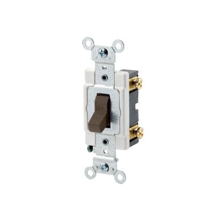 Leviton Toggle Switch, 15 Amp, 120/277 Volt, Brown CSB1-15