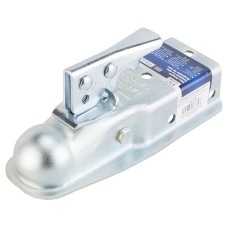 Vulcan Trailer Coupler, 2000 lb Towing, 178 in Trailer Ball, Lever Latch, Steel 21004