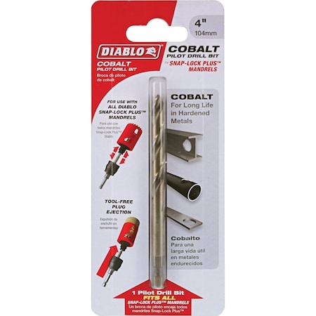 Diablo 1/4'' x 4'' Cobalt Pilot Drill Bit DHS4BITCB