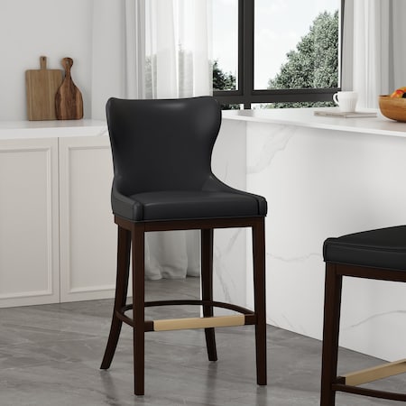 Manhattan Comfort Blair Barstool in Black BS023-BK