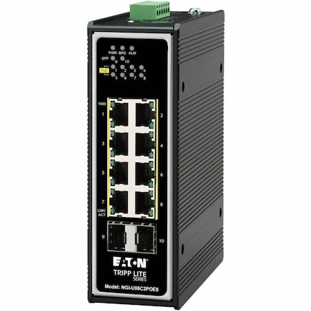 Eaton EATON Ethernet Switch 8-Port Gigabit Unmanaged  NGI-U08C2POE8