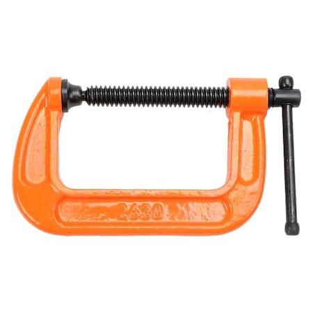 Pony Classic CClamp, 800 lb Clamping, 3 in Max Opening Size, 2 in D Throat, Ductile Iron Body 2630