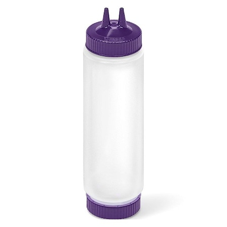 Vollrath Squeeze Bottle, Clear/Purple, Polyethylene 23242-135454