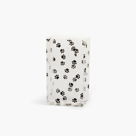 Nashville Wraps Paw Print Cello Bags, 3.5x2x7.5, 100PK C1BPAW