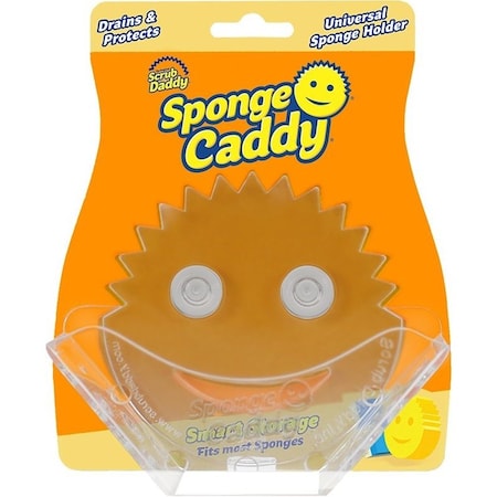Scrub Daddy Sponge Caddy Series SPCDDY12CT Universal Sponge Holder, Clear/Yellow FG9009901001EA0EN