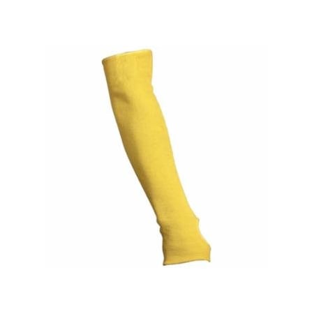 Mcr Safety Cut Pro Cut Resistant Sleeve, 18 in L x 3.25 in W, Yellow, Universal, Slip-On with Thumbslot 127-9378T
