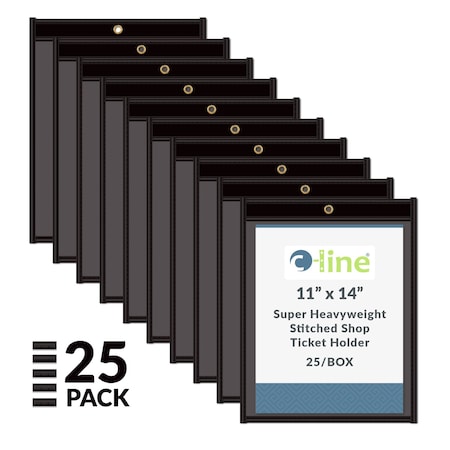 C-Line Products Shop Ticket Holders, 1 Side, 11 x 14", PK25 45114