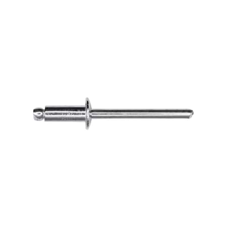 Auveco Pan-L-Rivets Dome 3/8in Diameter 3/16in Grip 1/8in-1/4in, 1000PK 8935