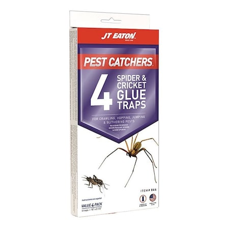 Jt Eaton Trap Glue Spider & Cricket 4Pk 844