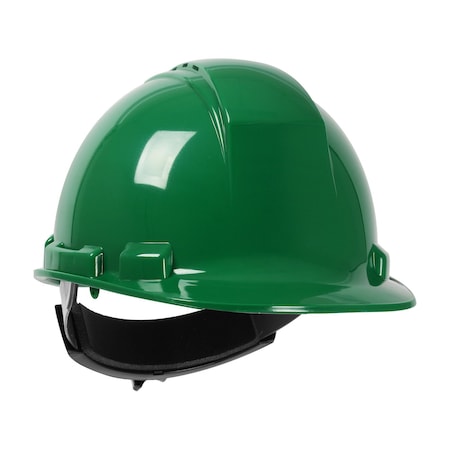 Dynamic Vented, Cap Style Hard Hat w/HDPE Shell, 4-Point Textile Suspension and Wheel Ratchet Adj. 280-HP241RV-04