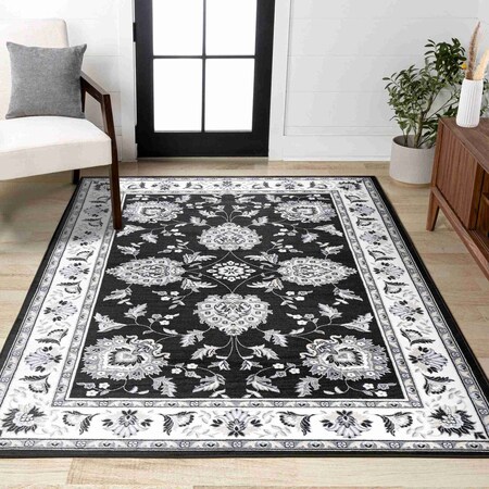 Jonathan Y Cherie French Cottage Black/Cream 3 ft. x 5 ft. Area Rug MDP505D-3