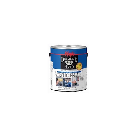 True Value Diamondhard Anti-Rust Acrylic Paint, High Gloss White, Tint Base 1, Gallon 8-1581-1
