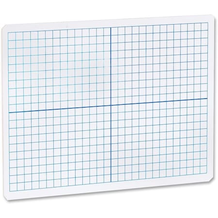 Flipside Grid SidePlain Side Dry Erase Lap Board, White FLP11000