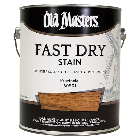 Fast Dry Stain Gal Old Masters Provincial Interior Oil-Based Wood Stain 60501