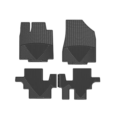 Weathertech Black, Front and Rear All Weather Floor Mats W298-W302