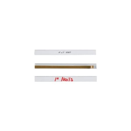Bubblefast 1/2 x 6'' Open-Edge Plastic Label Holders BFLH101