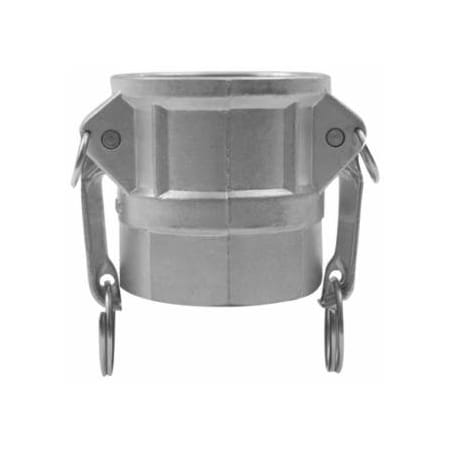 Dixon Valve Global Type D Couplers, 2 in (NPT), Female, Aluminum 238-G200-D-AL