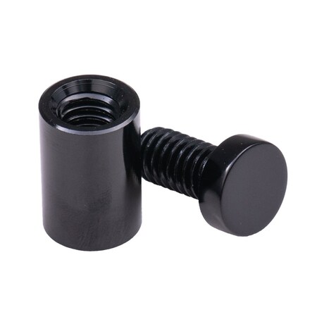 Beeline 4-Piece Economical Aluminum Standoff Kit, 3/4 in x 1 in, Black SPA751B