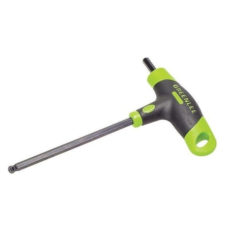 Greenlee SAE Plain Ball Hex Key Hex Key, 1/4" Tip Size, 5 9/64 in Long, 2 29/64 in Short 0254-49