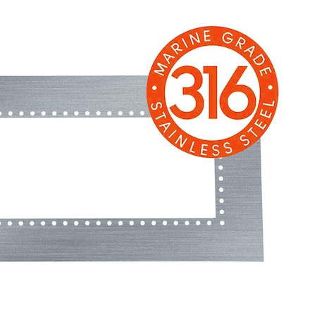 Eurofase 316 Marine Grade SS Flush Mount Kit For 61in Patio Heaters EF61FMPFSMG