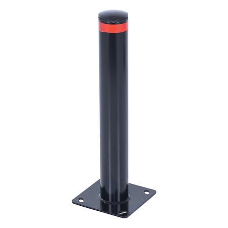 Vestil STEEL PIPE SAFETY BOLLARD GARAGE 24 X 3-1/2 IN BLACK BOL-G-24-3.5