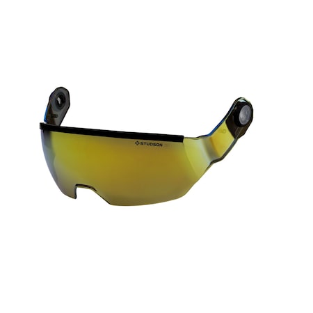 Studson SHK-1 Half Shield Anti-Fog/Scratch w/Mechanism, Light Grey/Gold Mirror VLT: 13%, OS SHK1-HSGGM13