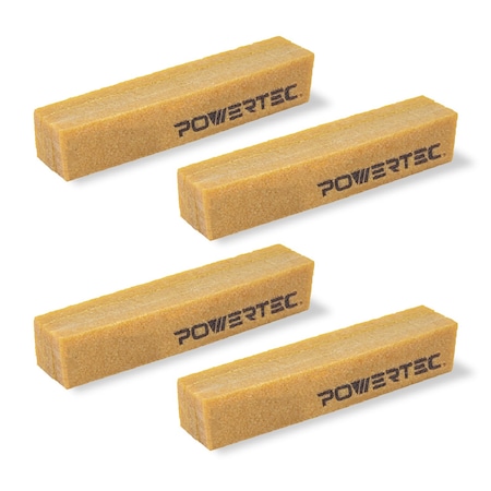 Powertec Abrasive Cleaning Stick 8-1/2 in. x 1-1/2 in. x 1-1/2 in., Natural Rubber Eraser, 4PK 71002-P4N