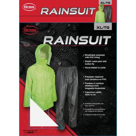 Boss XL Classic Rain Suit B44300/XL