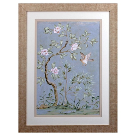 Homeroots Spring Mural II Brown Framed Wall Art 476062