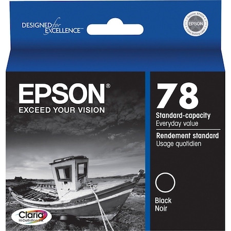Epson No. 78 Claria Hi-Definition Black Inkjet Cartridge 300 YLD T078120
