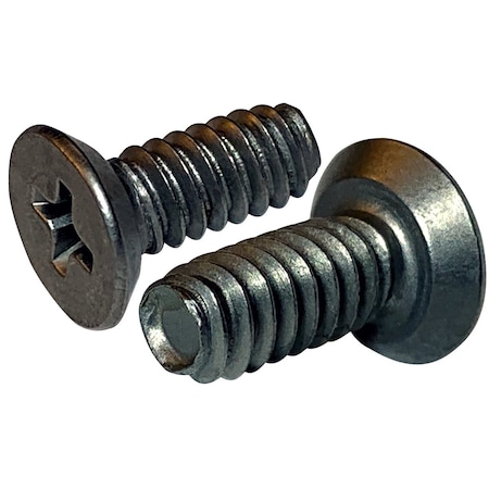 Newport Fasteners #6-32 x 1/2 in, 410 Stainless Steel Flat Head Phillips Drive, 1000 PK 268617-1000