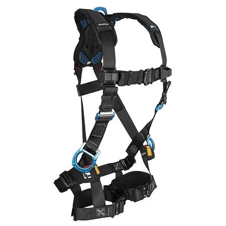 Falltech Not Applicable Full Body Harness, 2XL, 310 lb, Quick-Connect Chest/ Quick-Connect Leg Straps 81293DQC2X