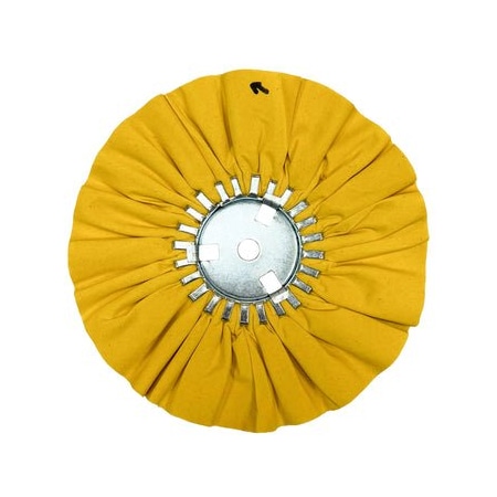 Renegade Products Usa 12" x 3", 5/8 Arbor, Yellow Airway Buffing Wheels for Wheel Polishing Machines, 5PK FAW12X3X5/8N2-16PYT-5PK